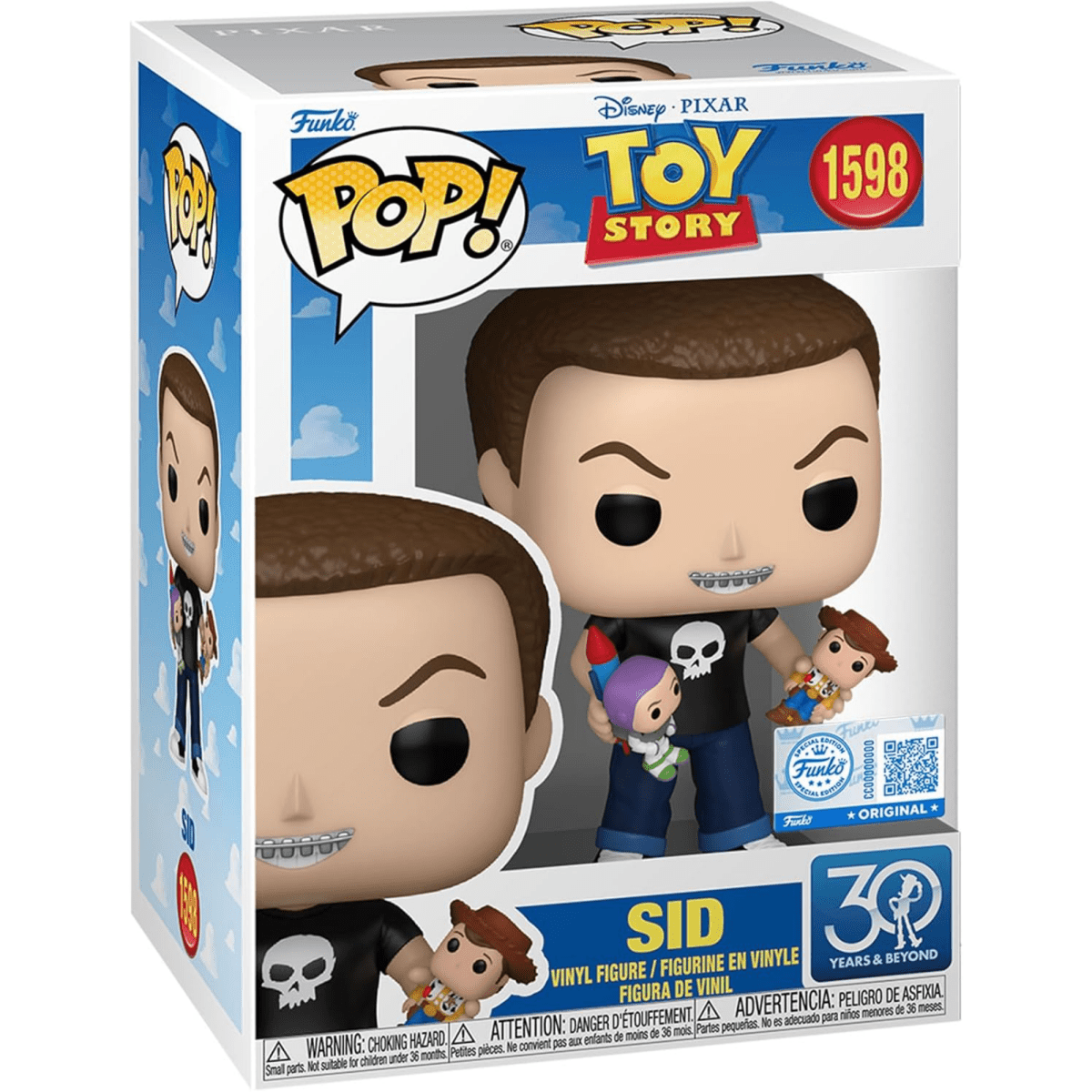 Toy Story - Sid [w/ Woody & Buzz] (Special Edition) 1598 - Funko Pop! Vinyl Disney - Persona Toys