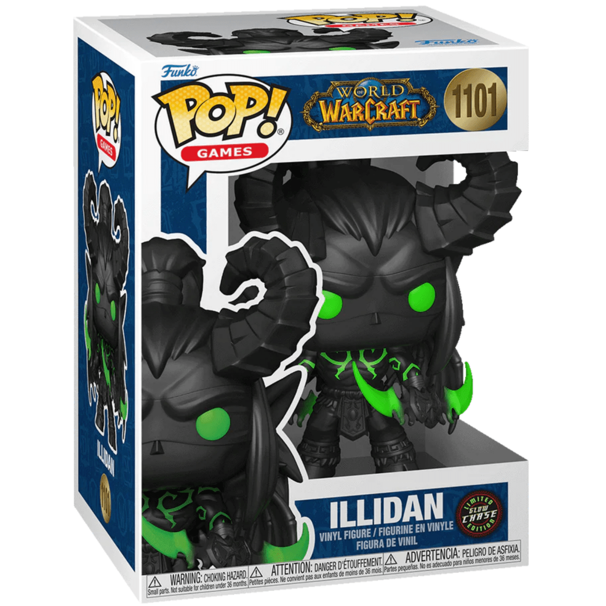 World of Warcraft - Illidan (Glow Chase) 1101 - Funko Pop! Vinyl Games - Persona Toys