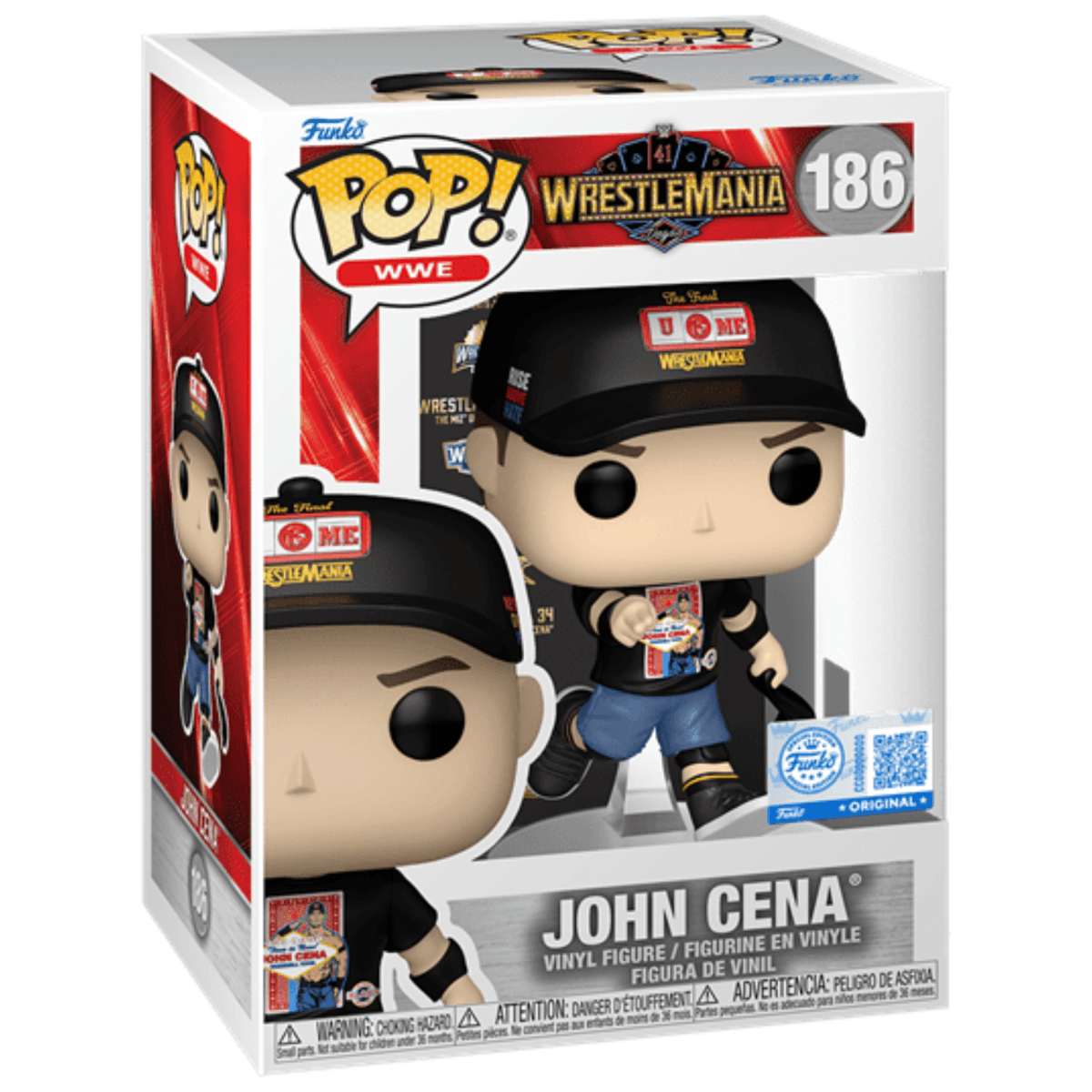 WWE - John Cena [Wrestlemania 41] (Special Edition) 186 - Funko Pop! Vinyl Wrestling Icons - Persona Toys