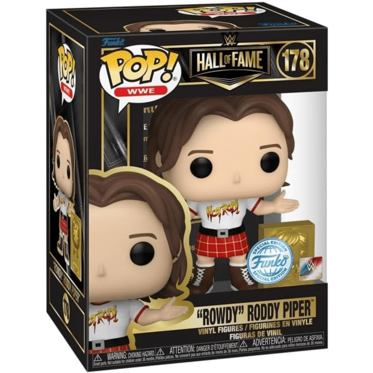 WWE - Rowdy Roddy Piper [Hall of Fame] (Special Edition) 178 - Funko Pop! Vinyl Wrestling Icons - Persona Toys
