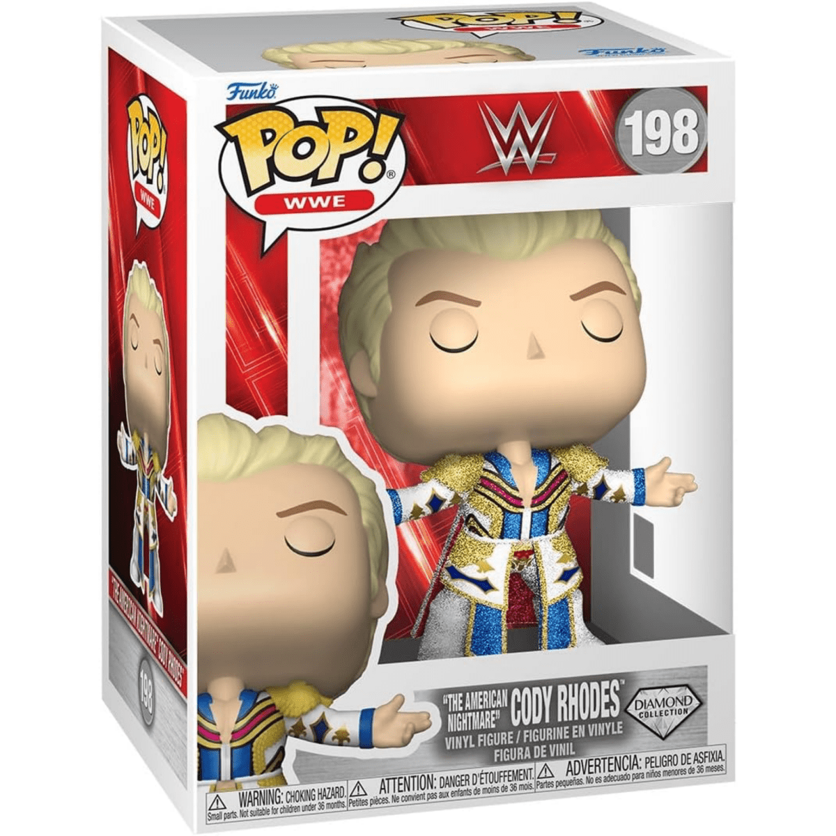 WWE - The American Nightmare Cody Rhodes (Diamond Special Edition) 198 - Funko Pop! Vinyl Icons - Persona Toys