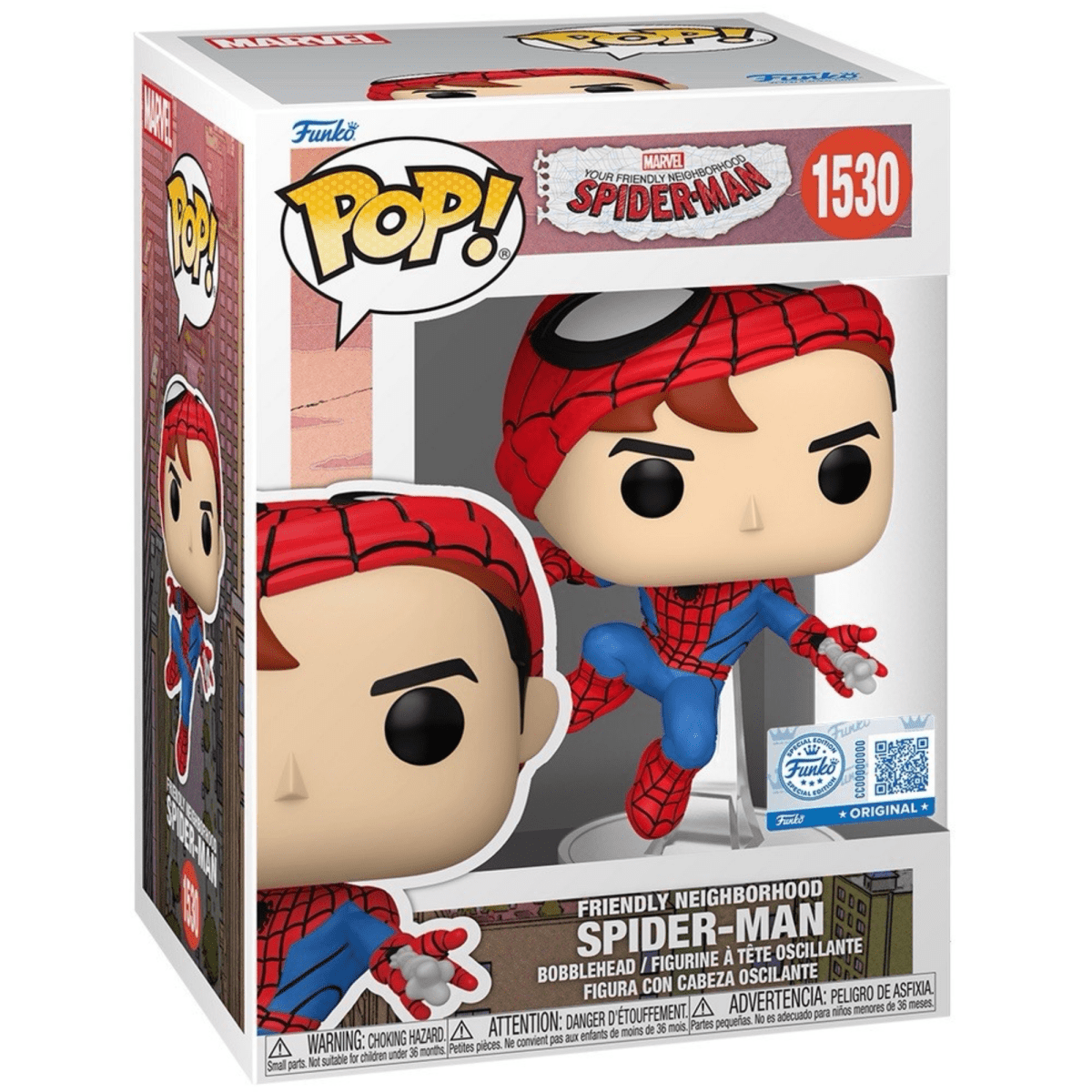 Your Friendly Neighborhood Spider - Man - Friendly Neighborhood Spider - Man [Unmasked] (Special Edition) 1530 - Funko Pop! Vinyl Marvel - Persona Toys