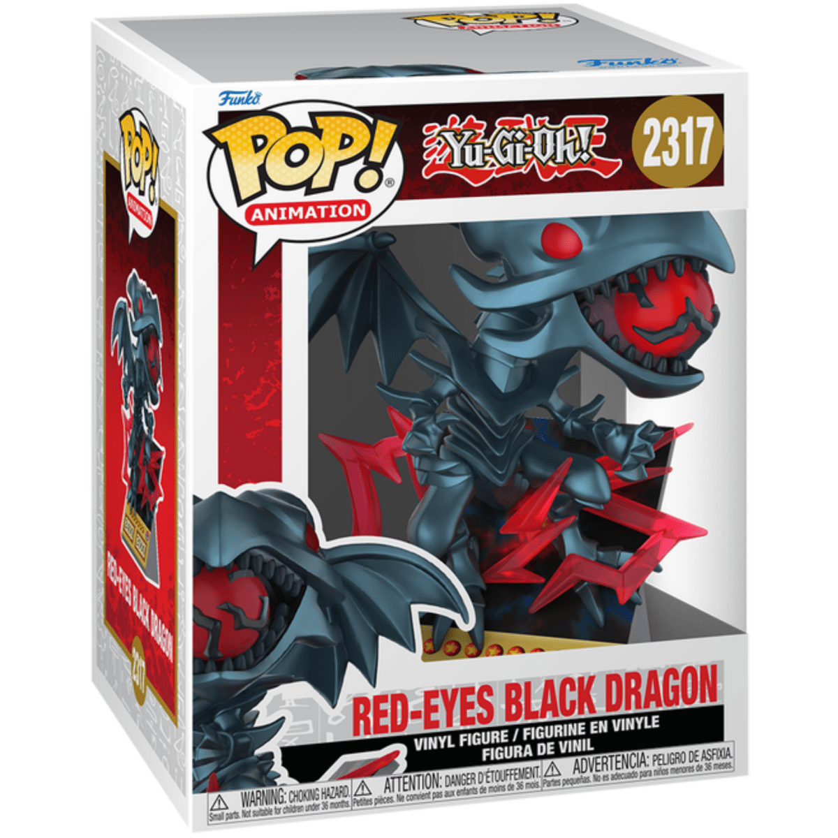 Yu - Gi - Oh! - Red - Eyes Black Dragon [Card] 2317 - Funko Pop! Vinyl Anime - Persona Toys