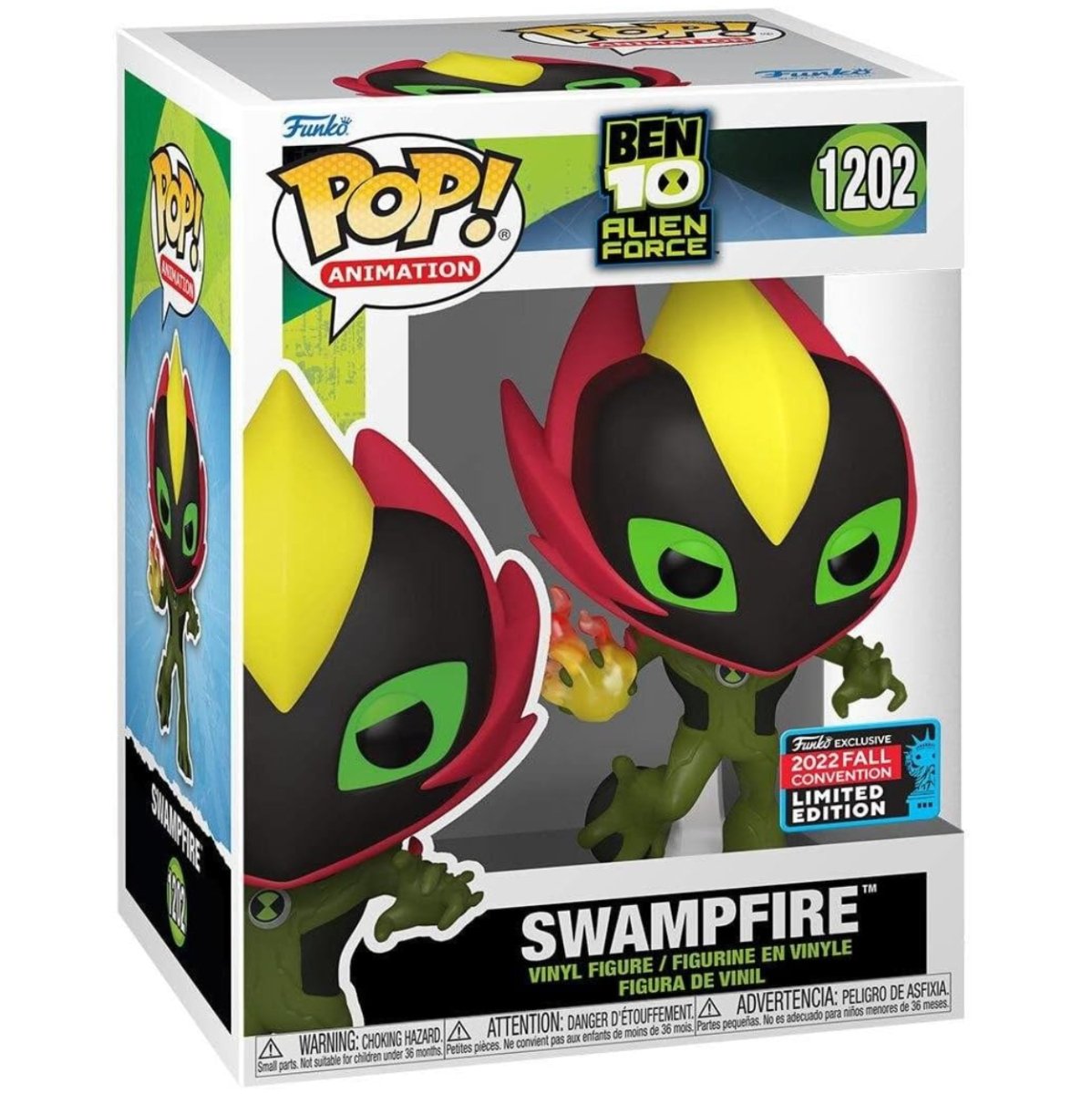 Ben 10 Alien Force - Swampfire (2022 Fall Convention Limited Edition) #1202 - Funko Pop! Vinyl Animation - Persona Toys