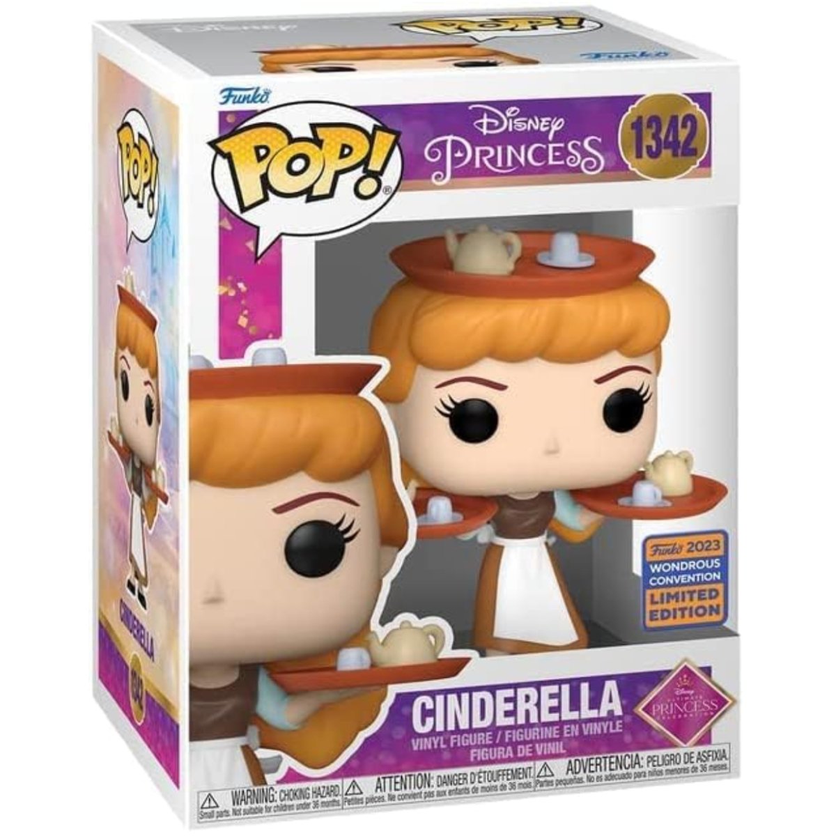 Disney Princess - Cinderella (2023 Wondrous Convention Limited Edition) #1342 - Funko Pop! Vinyl Disney - Persona Toys