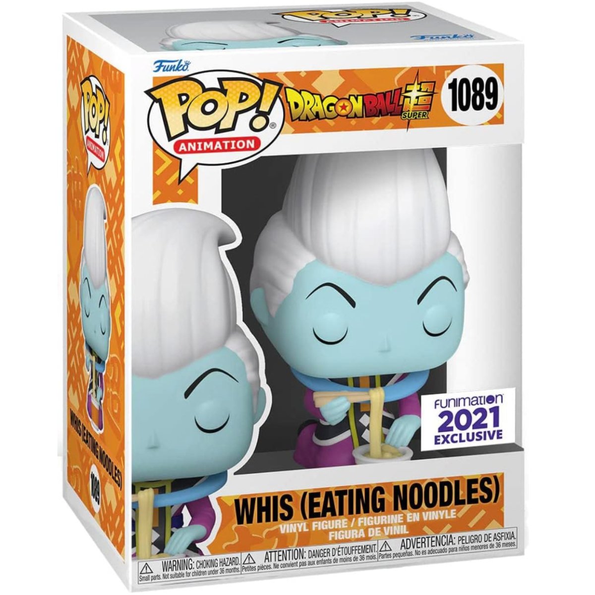 Dragon Ball Z Super - Whis (Eating Noodles) (Funimation 2021 Exclusive) #1089 - Funko Pop! Vinyl Anime - Persona Toys