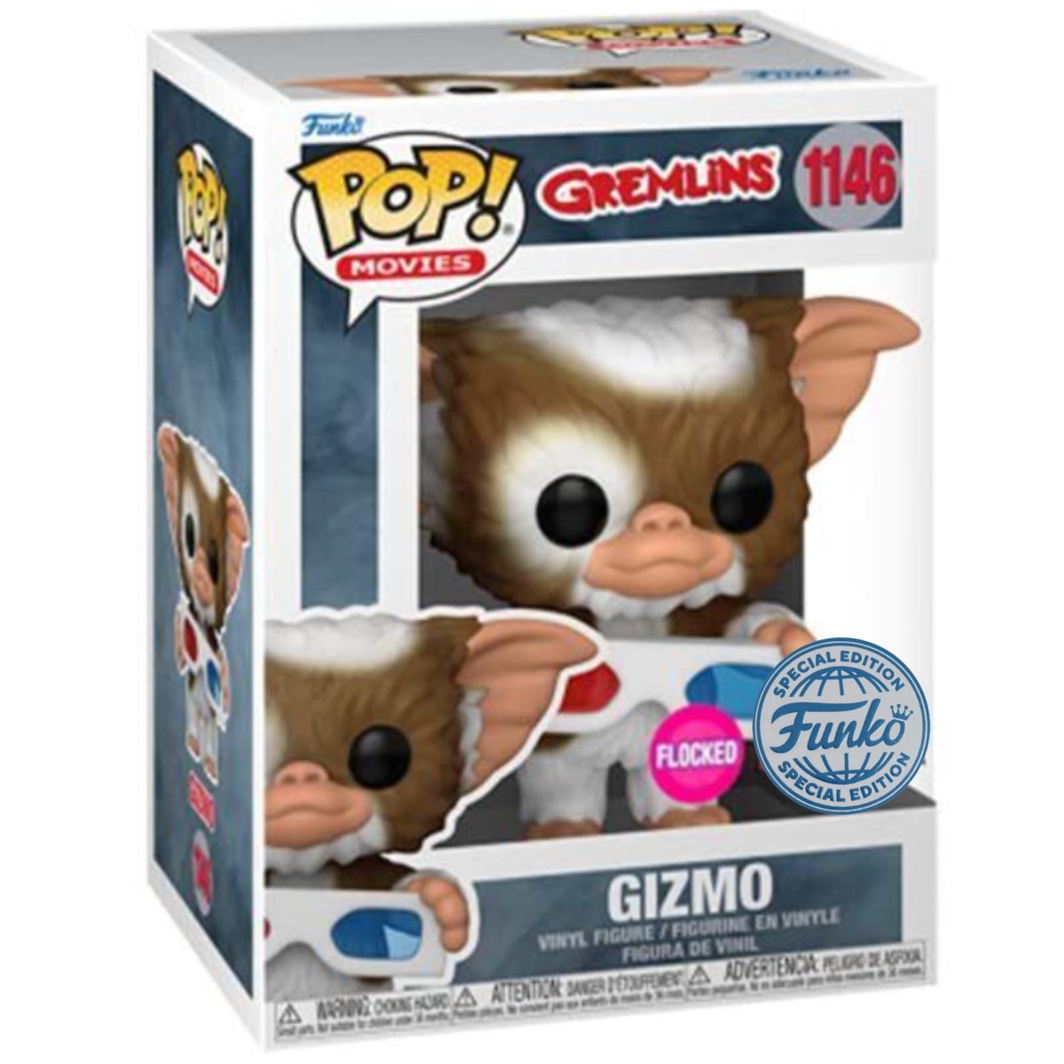 Gremlins - Gizmo [with 3D Glasses] (Flocked Special Editiion) #1146 - Funko Pop! Vinyl Movies - Persona Toys