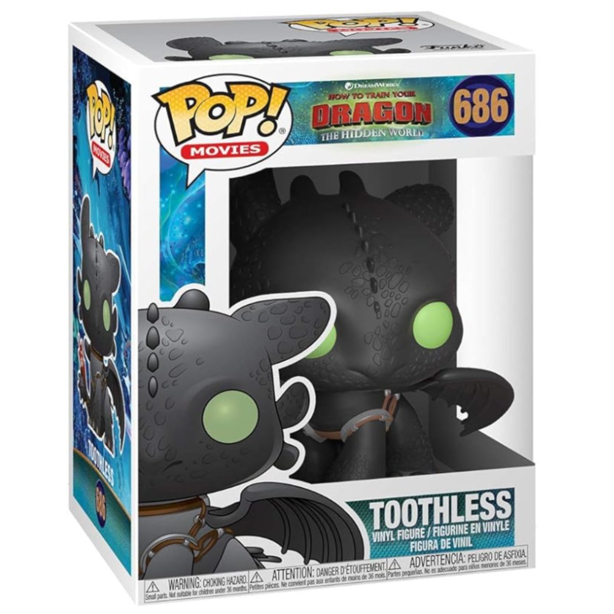 How To Train Your Dragon The Hidden World - Toothless #686 - Funko Pop! Vinyl Animation - Persona Toys
