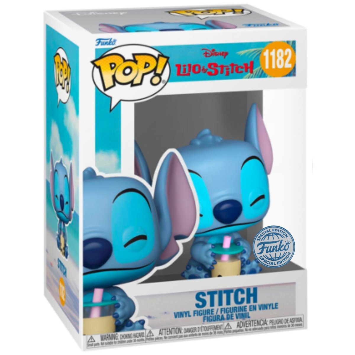 Lilo & Stitch - Stitch [with Boba] (Special Edition) #1182 - Funko Pop! Vinyl Disney - Persona Toys
