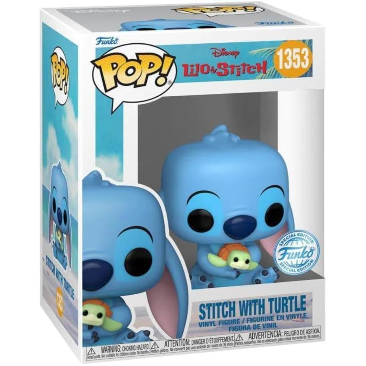 Lilo & Stitch - Stitch with Turtle (Special Edition) #1353 - Funko Pop! Vinyl Disney - Persona Toys