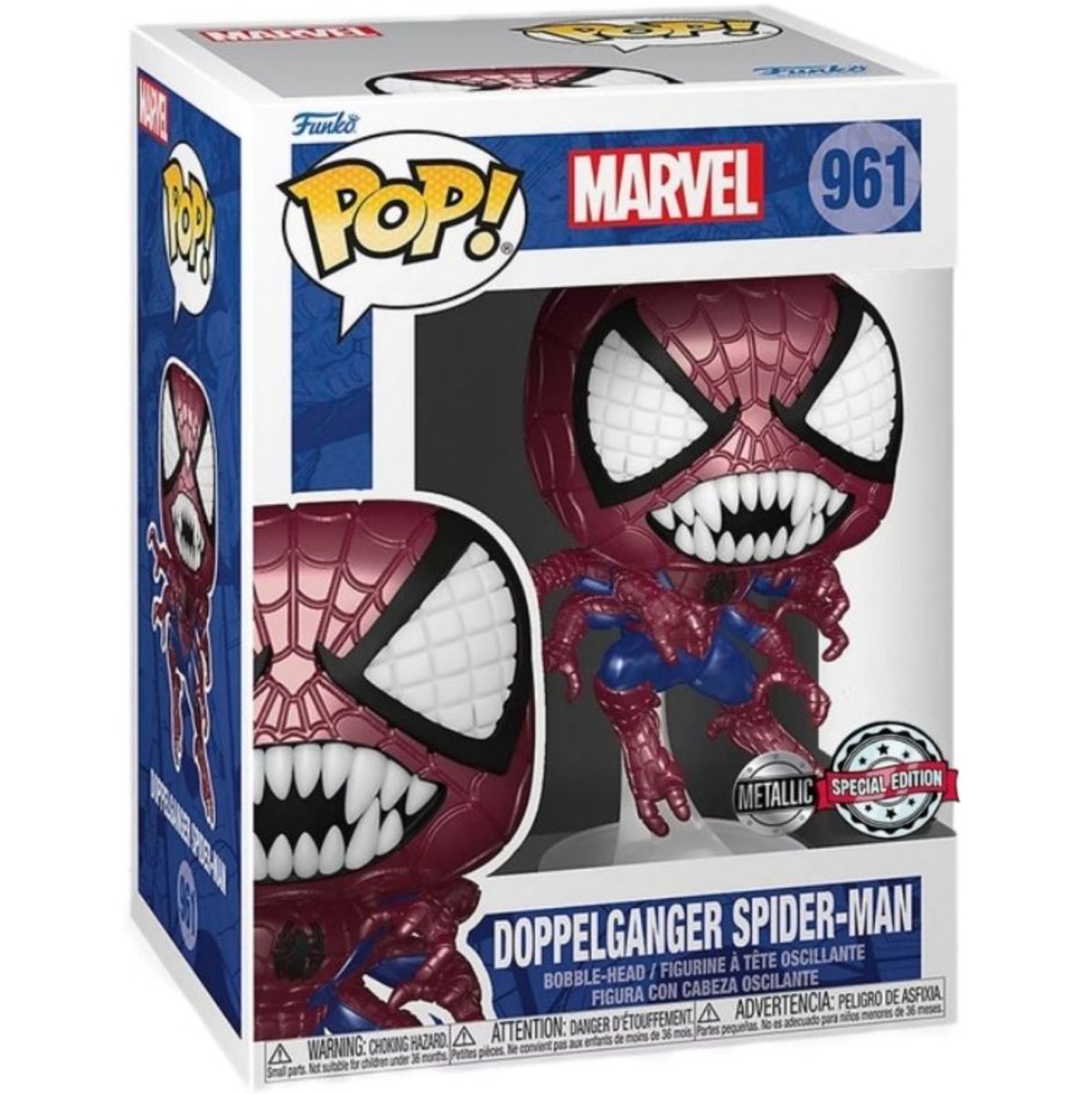 Marvel - Doppelganger Spider-Man (Metallic Special Edition) #961 - Funko Pop! Vinyl Marvel - Persona Toys