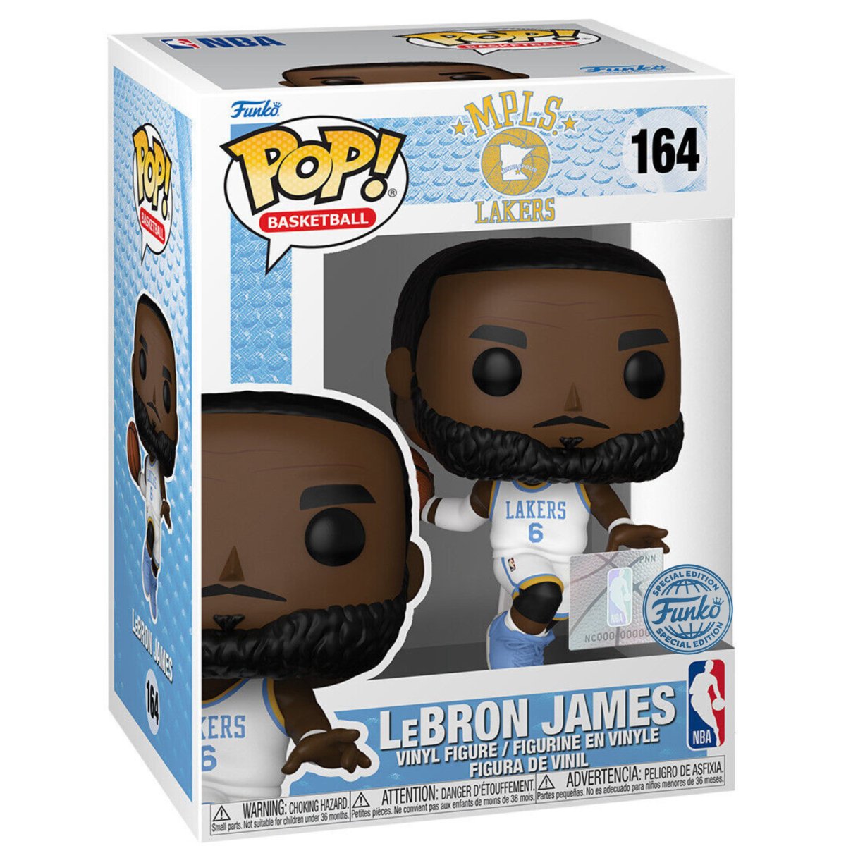 MPLS LA Lakers Basketball - LeBron James (Special Edition) #164 - Funko Pop! Vinyl Icons - Persona Toys