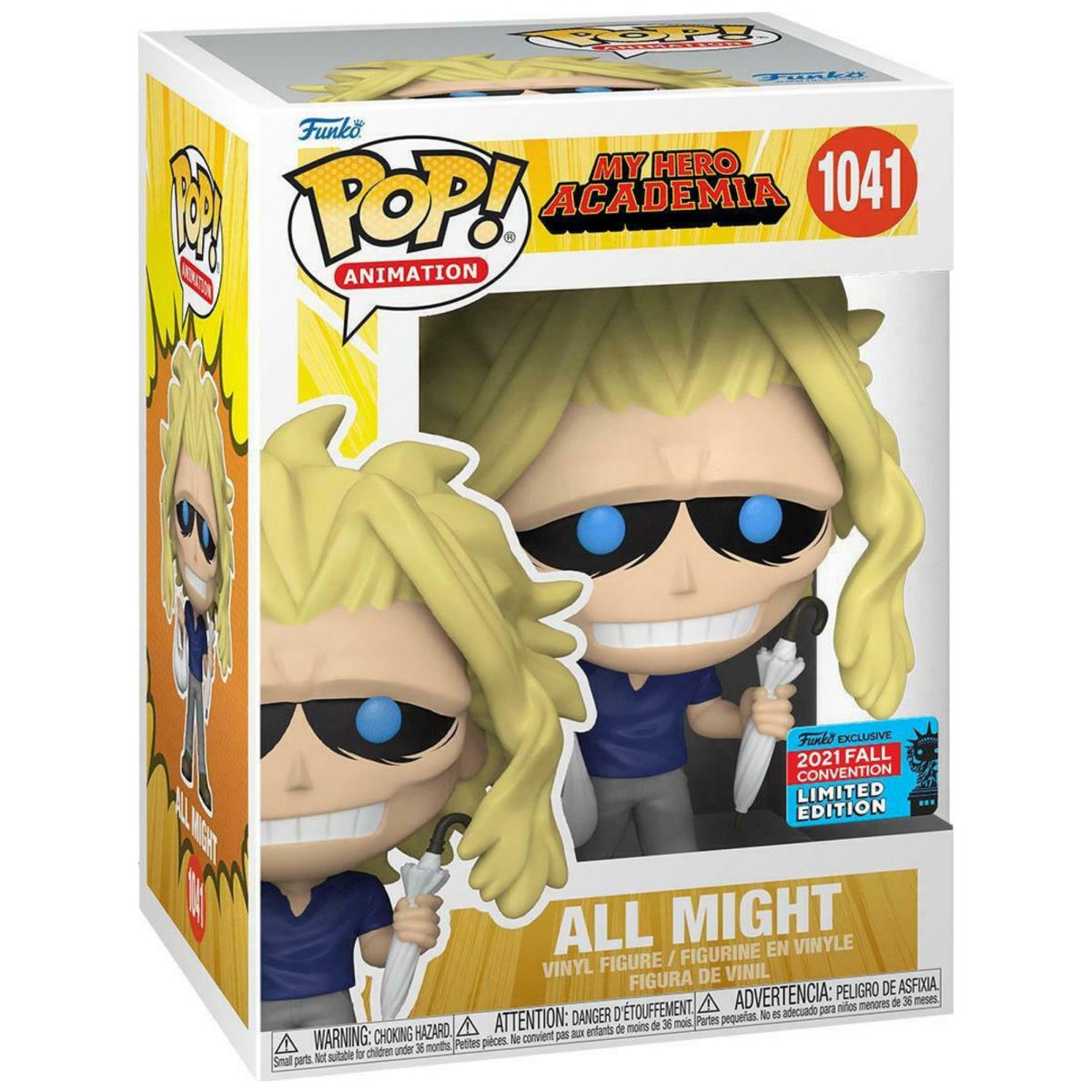 My Hero Academia - All Might [with Bag & Umbrella] (2021 Fall Convention Limited Edition) #1041 - Funko Pop! Vinyl Anime - Persona Toys