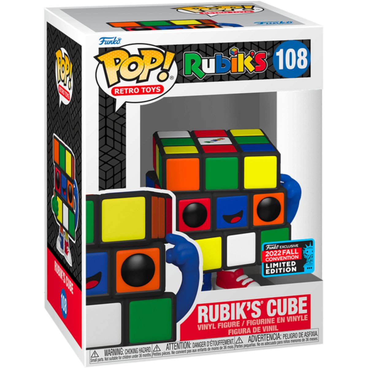 Rubik's - Rubik's Cube (2022 Fall Convention Limited Edition) #108 - Funko Pop! Vinyl Retro Toys - Persona Toys