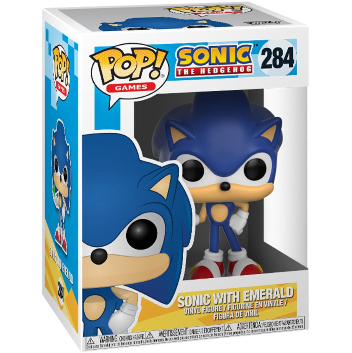 Sonic the Hedgehog - Sonic with Emerald #284 - Funko Pop! Vinyl Games - Persona Toys