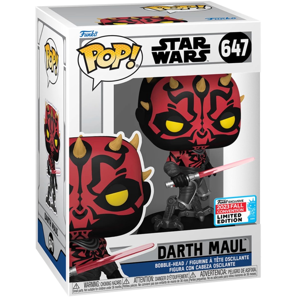 Star Wars - Darth Maul (2023 Fall Convention Limited Edition) #647 - Funko Pop! Vinyl Star Wars - Persona Toys