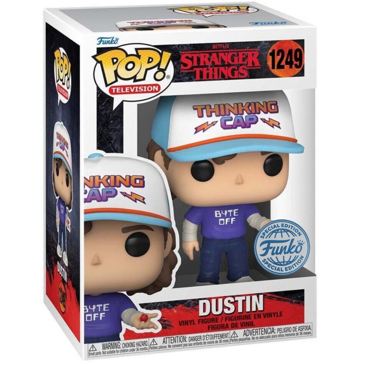 Stranger Things - Dustin [Byte Off] (Special Edition) #1249 - Funko Pop! Vinyl Television - Persona Toys