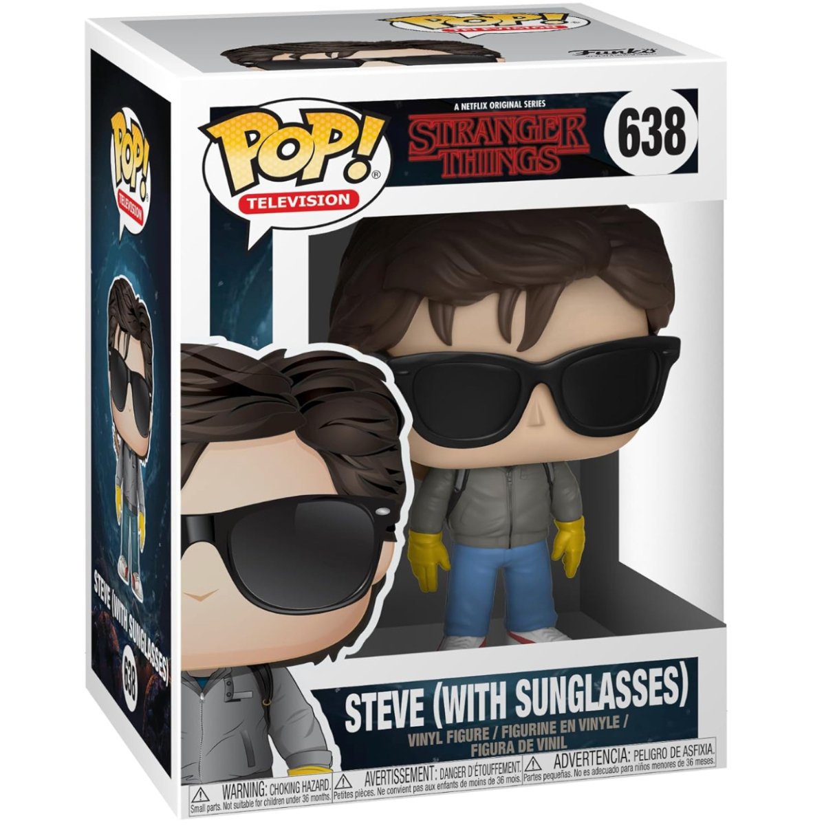 Stranger Things - Steve (with Sunglasses) #638 - Funko Pop! Vinyl Television - Persona Toys