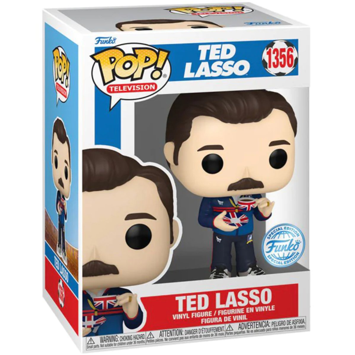 Ted Lasso - Ted Lasso [with Tea Cup] (Special Edition) #1356 - Funko Pop! Vinyl Television - Persona Toys