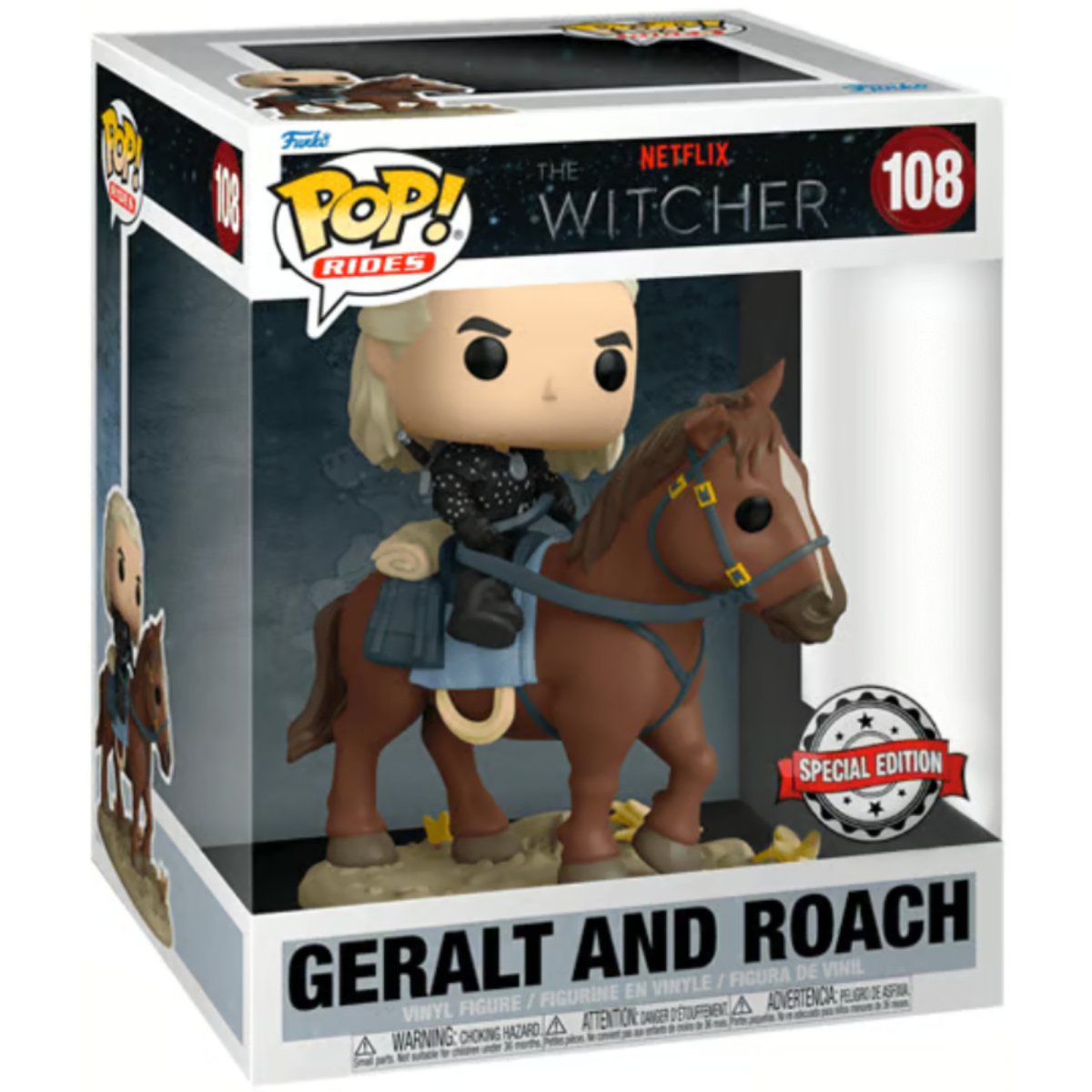The Witcher - 6" Geralt and Roach (Special Edition) #108 - Funko Pop! Vinyl Television - Persona Toys